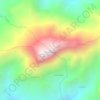 Topografische kaart Cerro Chimayoy, hoogte, reliëf