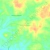 Topografische kaart Kandanegedara, hoogte, reliëf