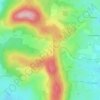 Topografische kaart La Gagère, hoogte, reliëf