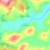 Topografische kaart Coolea, hoogte, reliëf