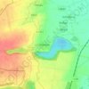 Topografische kaart Werben, hoogte, reliëf