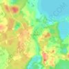 Topografische kaart Kruklanki, hoogte, reliëf