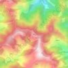 Topografische kaart Silogi, hoogte, reliëf