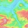 Topografische kaart Sois, hoogte, reliëf