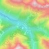 Topografische kaart Madau, hoogte, reliëf