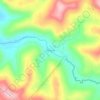 Topografische kaart Alto Caraá, hoogte, reliëf