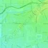 Topografische kaart Kern City, hoogte, reliëf