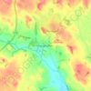 Topografische kaart Haugh of Urr, hoogte, reliëf