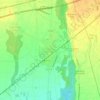 Topografische kaart Veguellina de Órbigo, hoogte, reliëf