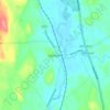 Topografische kaart Glarryford, hoogte, reliëf