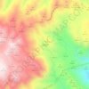 Topografische kaart La Noria, hoogte, reliëf