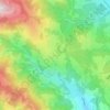 Topografische kaart Prebl, hoogte, reliëf
