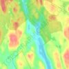Topografische kaart Ouninpohja, hoogte, reliëf