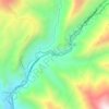 Topografische kaart Pomay, hoogte, reliëf