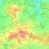 Topografische kaart Les Renardières, hoogte, reliëf