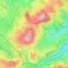Topografische kaart Le Petit Culty, hoogte, reliëf