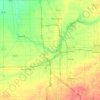 Topografische kaart Flint, hoogte, reliëf