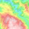 Topografische kaart Tabuaço, hoogte, reliëf
