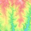 Topografische kaart Le Contourès, hoogte, reliëf