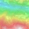Topografische kaart Le Freney, hoogte, reliëf