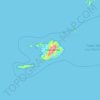 Topografische kaart Karimata Island, hoogte, reliëf
