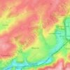 Topografische kaart Val du Fiérain, hoogte, reliëf