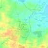 Topografische kaart La Motte Sureau, hoogte, reliëf