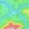 Topografische kaart Le Gerdil, hoogte, reliëf