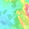 Topografische kaart São Miguel de Poiares, hoogte, reliëf