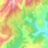 Topografische kaart Suelves, hoogte, reliëf
