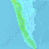 Topografische kaart La Fosse, hoogte, reliëf