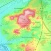 Topografische kaart Löbelstein, hoogte, reliëf