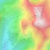 Topografische kaart Le Mamelon Vert, hoogte, reliëf