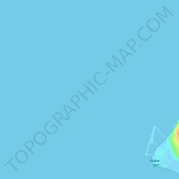 Topografische kaart Port Townsend, hoogte, reliëf