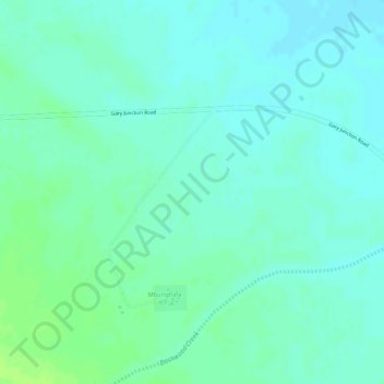 Topografische kaart Mount Zeil, hoogte, reliëf