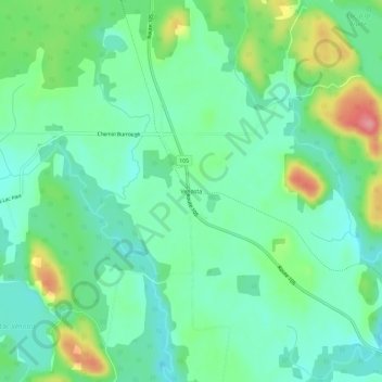 Topografische kaart Venosta, hoogte, reliëf