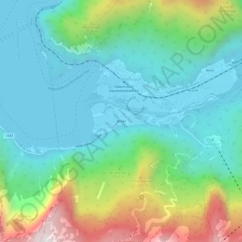 Topografische kaart Winkl, hoogte, reliëf