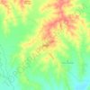 Topografische kaart Sincé, hoogte, reliëf