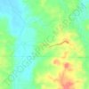 Topografische kaart El Cedro, hoogte, reliëf