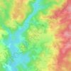 Topografische kaart Meyrignac, hoogte, reliëf