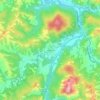 Topografische kaart Miogliola, hoogte, reliëf