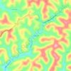 Topografische kaart Newberne, hoogte, reliëf