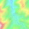 Topografische kaart Quebrada del Oro, hoogte, reliëf