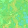 Topografische kaart Wodnica, hoogte, reliëf