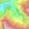 Topografische kaart Makku, hoogte, reliëf