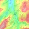Topografische kaart Oxnam, hoogte, reliëf