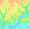 Topografische kaart La Girardière, hoogte, reliëf