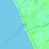 Topografische kaart Pontian, hoogte, reliëf
