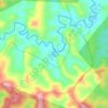 Topografische kaart Caserio, hoogte, reliëf