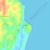 Topografische kaart Cahore, hoogte, reliëf